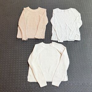 Gap Factory and Universal Thread Women's Neutral Sweater Bundle S/XS